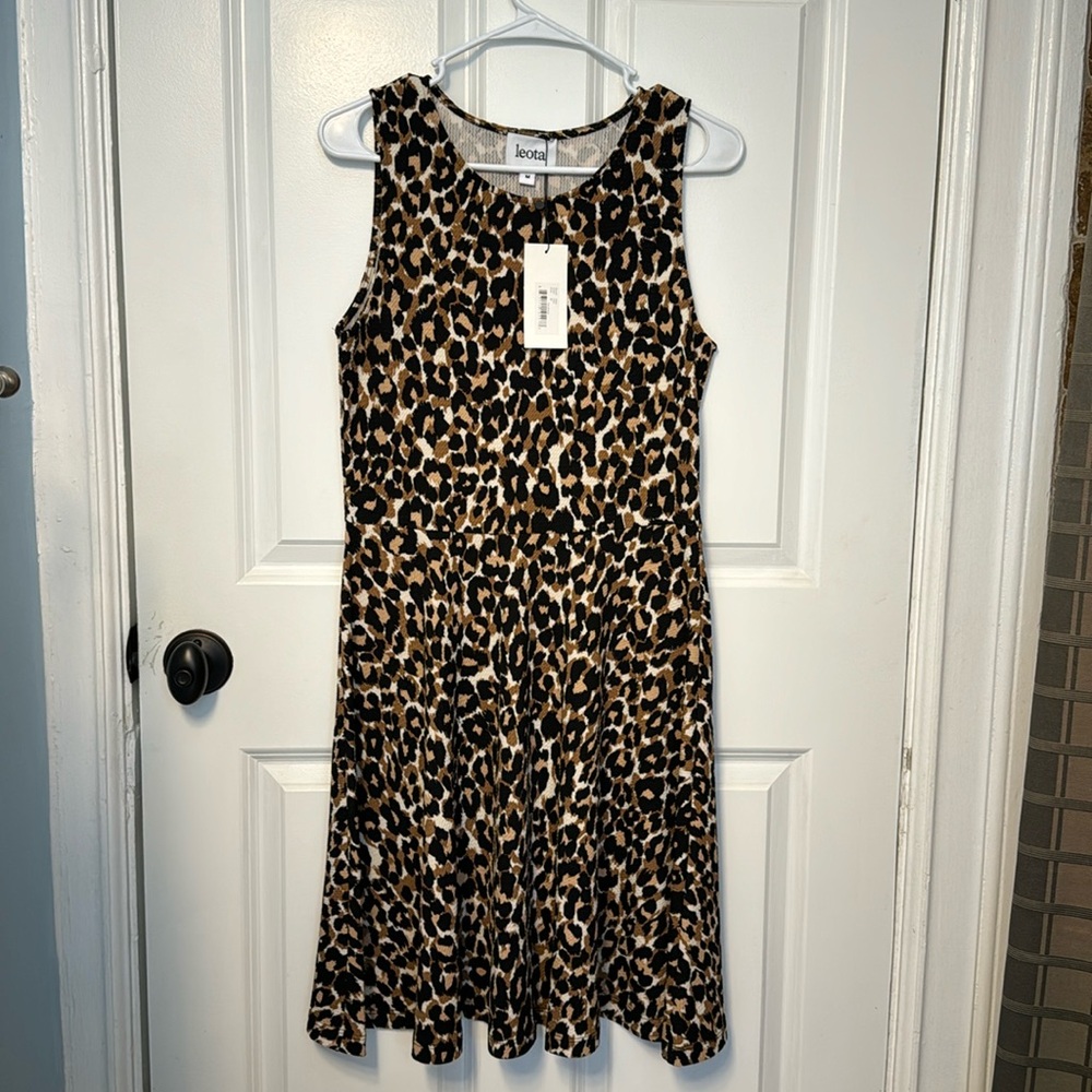 NWT Animal print skater tank dress size M